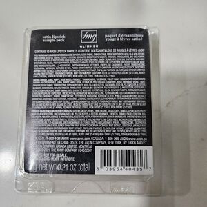 AVON satin lipstick samples, 6 samples